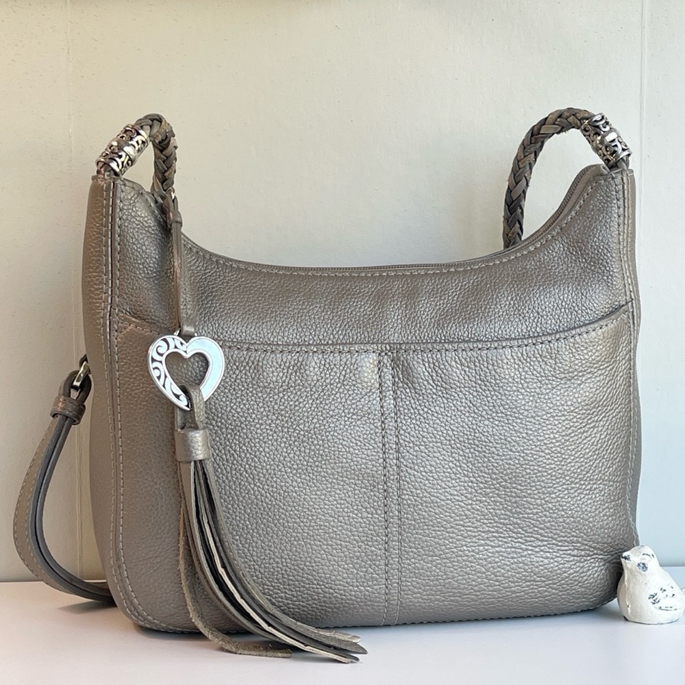 Brighton Baby Barbados Crossbody Bag Zinc Pearl
 🏷️ $335